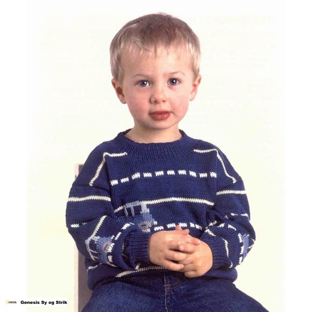 Drengesweater med biler