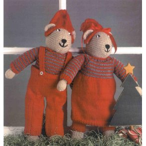 Strikkede bamser 40 cm hje