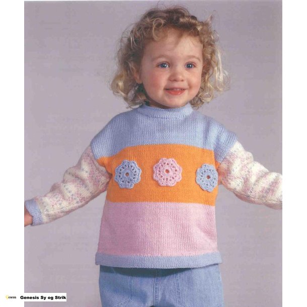 Bluse med ternede rmer