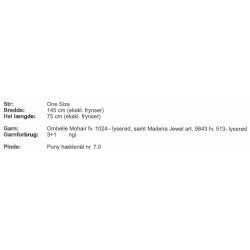 Hklet sjal med frynser