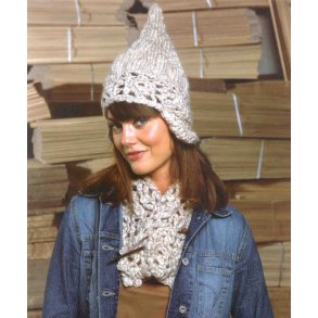 Kort trklde og hue af hklede firkanter