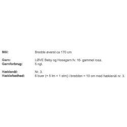 Hklet sjal med blomster