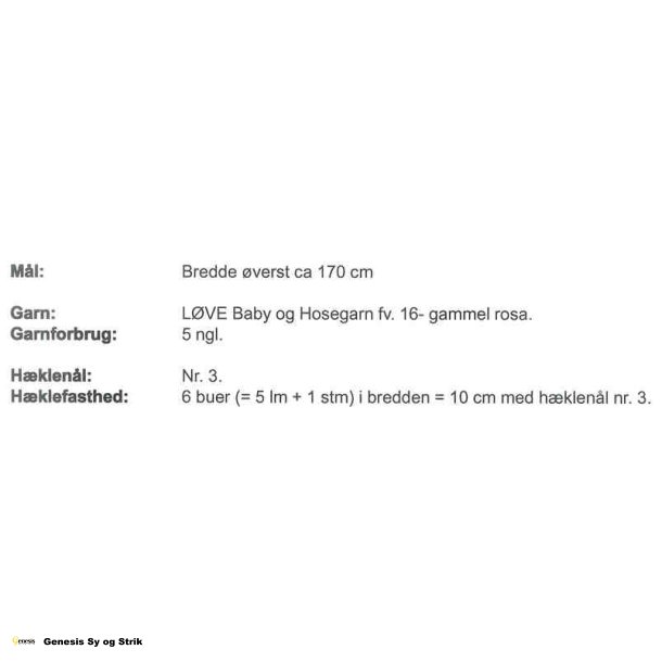 Hklet sjal med blomster