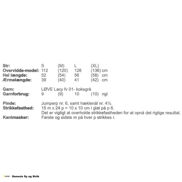 Strukturstrikket bluse med bue foran