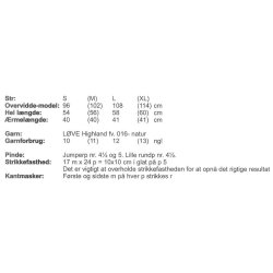 Raglansweater med aranmnstre