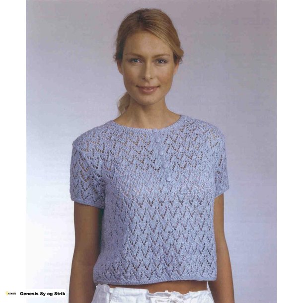 Bluse med Zigzagmnster