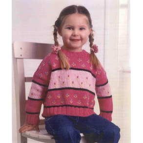 Pigebluse med blomster