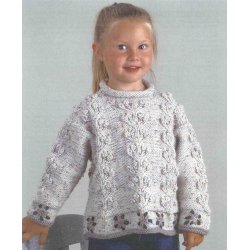 Bluse med blomsterranker