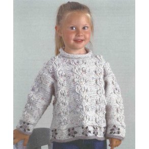 Bluse med blomsterranker