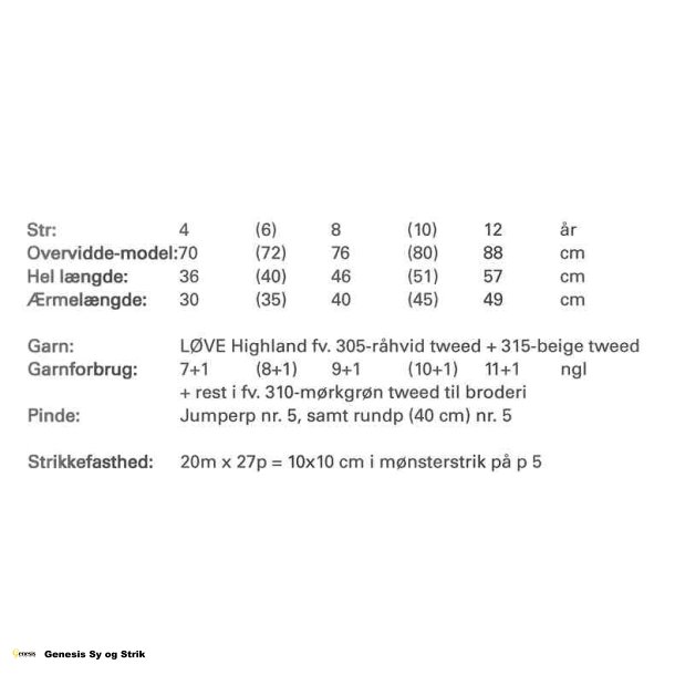 Bluse med blomsterranker