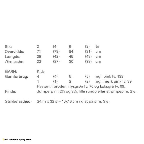 Bluse med broderet alf