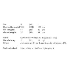 Bred bluse med brombrmnster