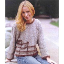 Bluse med ternet mnster