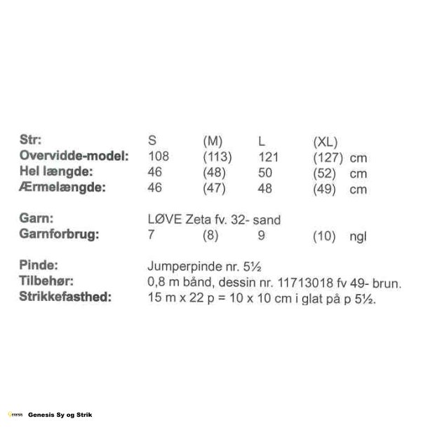 Kort trje i perlestrik