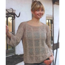 Silkebluse med tern i lbemasker