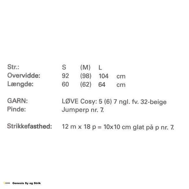 Sweater med lkkekanter