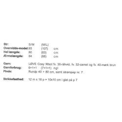 Sweater med rundt brestykke