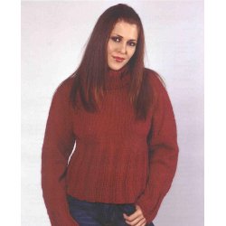 Sweater med rullekrave