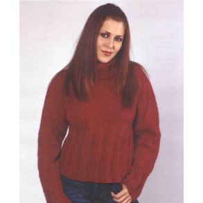 Sweater med rullekrave