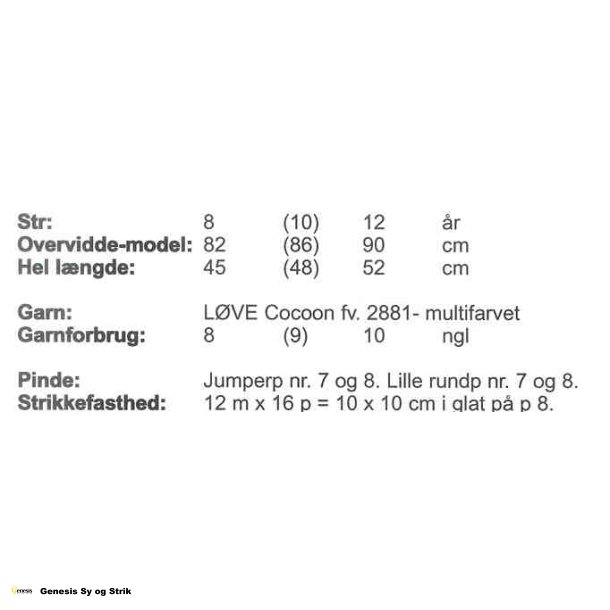 Teenagesweater med rullekrave