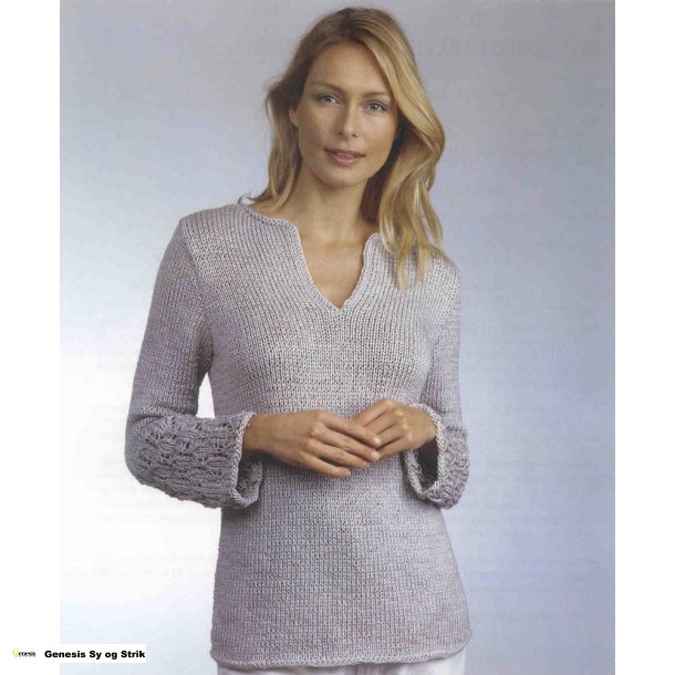 Bluse med hulmnster p rmer