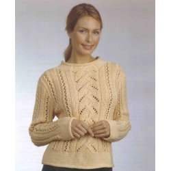 Sweater med hulmnster