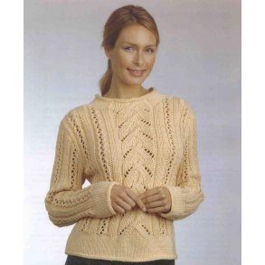 Sweater med hulmnster