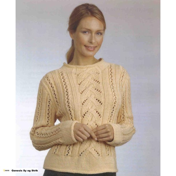 Sweater med hulmnster