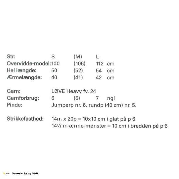 Sweater med hulmnster