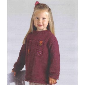 Bluse med blomsterbroderi