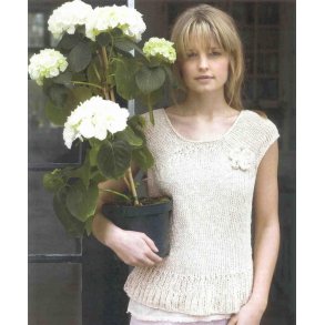 Top med flserib med eller uden rmer