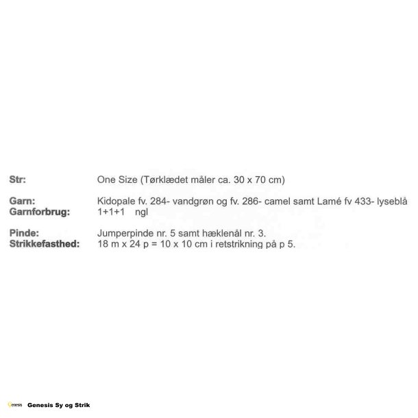 Lille retstrikket halstrklde