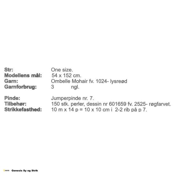 Stola med smocksyning