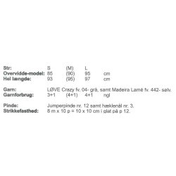 Tunikakjole med hklede blomster