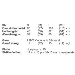 Bluse med snoede masker