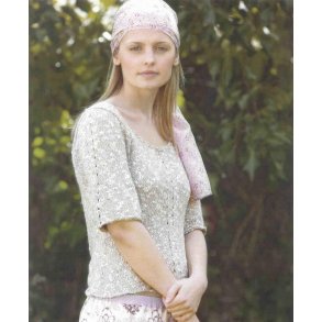 Bluse med to rkker huller