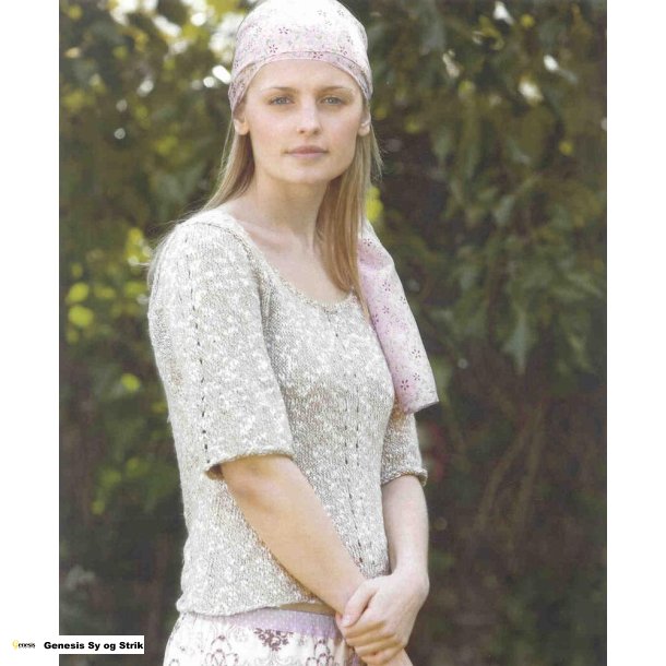 Bluse med to rkker huller