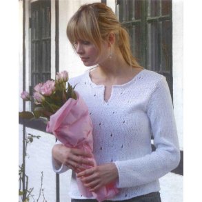 Bluse med huller og slids