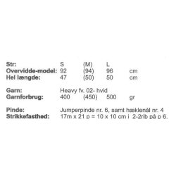Top strikket p tvrs i rib