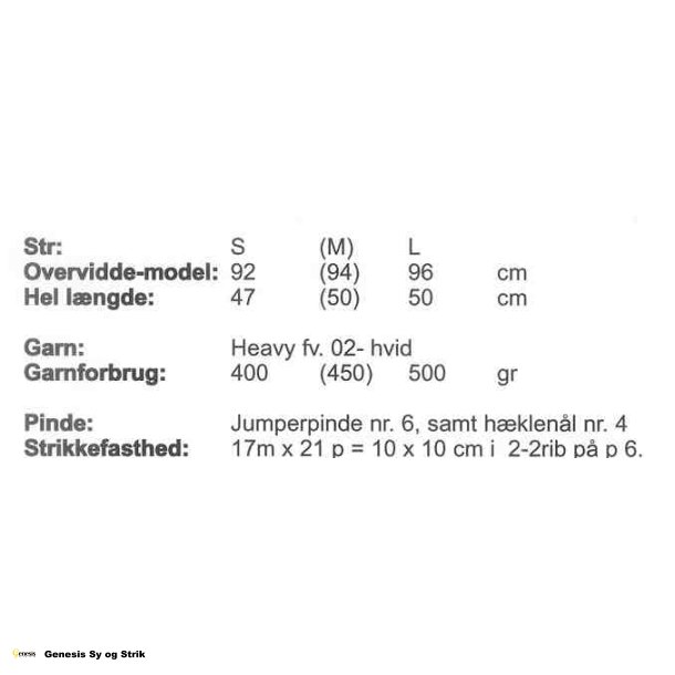 Top strikket p tvrs i rib