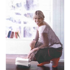 Hklet sjal med pyntekant