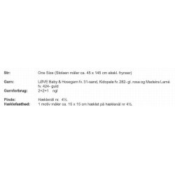 Stola med lyserde blomster