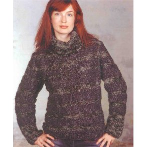 Sweater med rullekrave