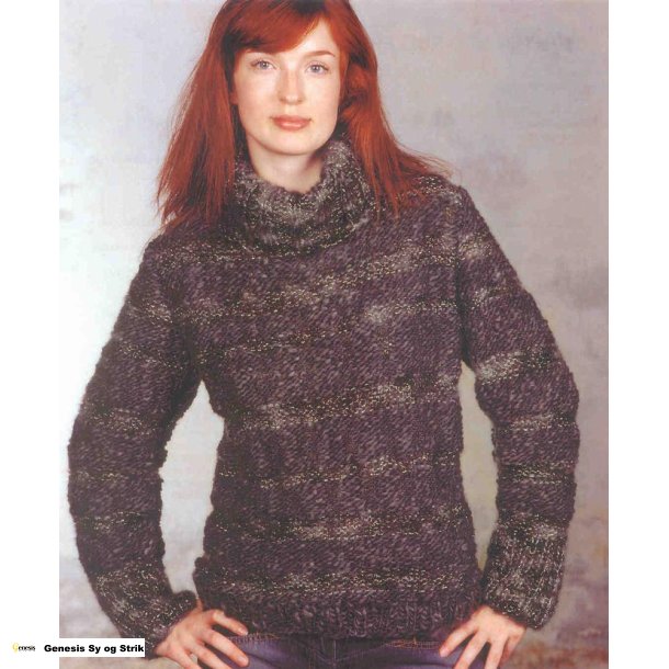 Sweater med rullekrave