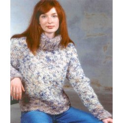 Sweater med rullekrave