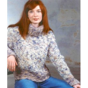 Sweater med rullekrave