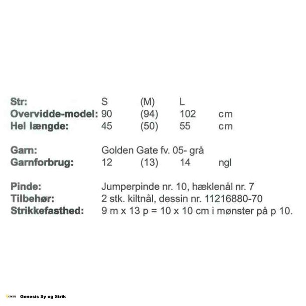 Jakke med asymmetrisk lukning