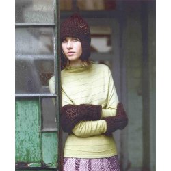 Hue og vanter med snefnug