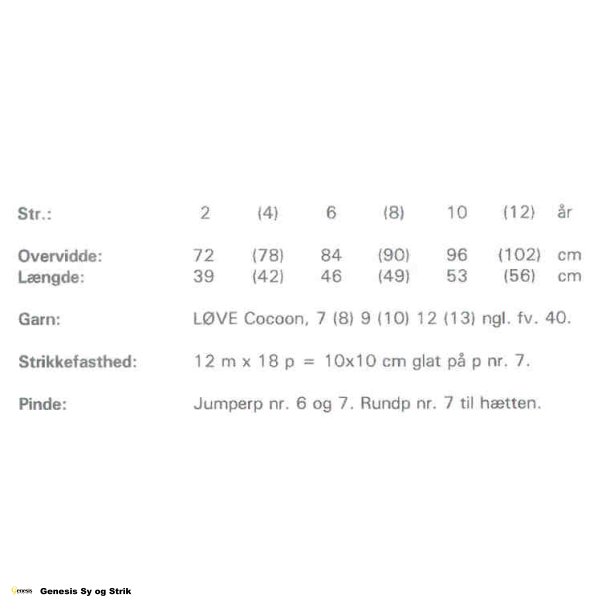 Brnesweater med htte