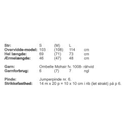 Ribstrikket mohairjakke